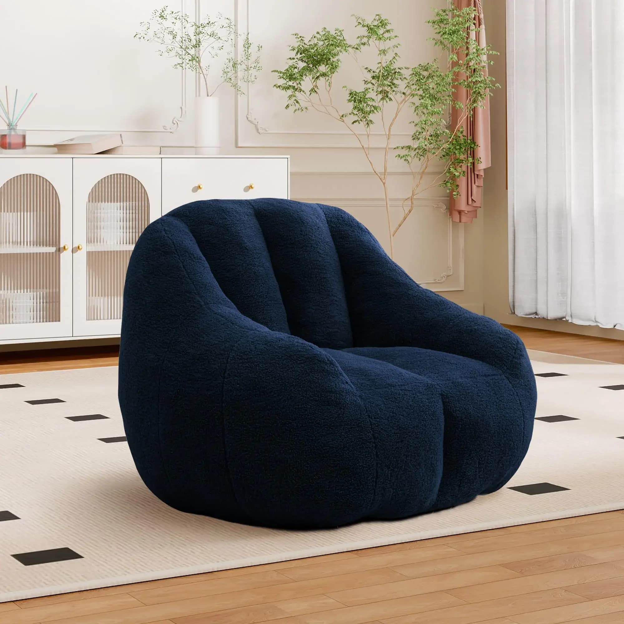 Decorative Supportive Comfortable Bean Bag Sofas Classic Practical Cushioned Bean Bag Sofas Pouf Poire Living Room Furniture