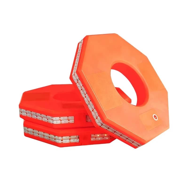 Road cone flash, high brightness LED warning light PP cone luminous traffic cone ring