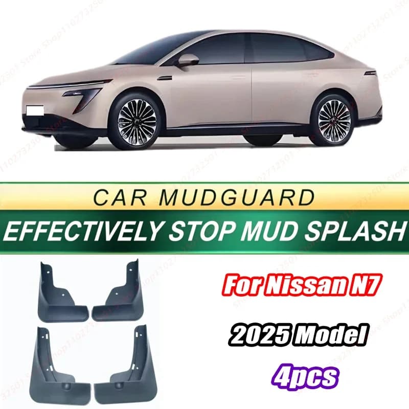 For Nissan N7 2025 Model 4PCS Front Rear Mud Flaps Splash Guards Fender Mudguards Auto Accessories