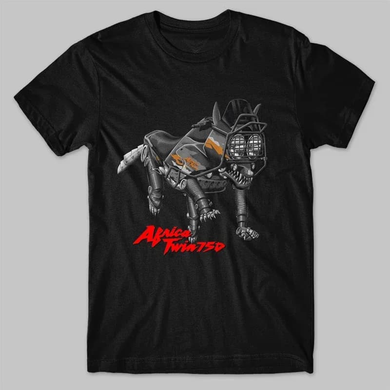 Classic Japanese Motorcycle XRV 750 Africa Twin Wolf Inspired T-Shirt 100% Cotton O-Neck Short Sleeve Summer Casual Mens T-shirt