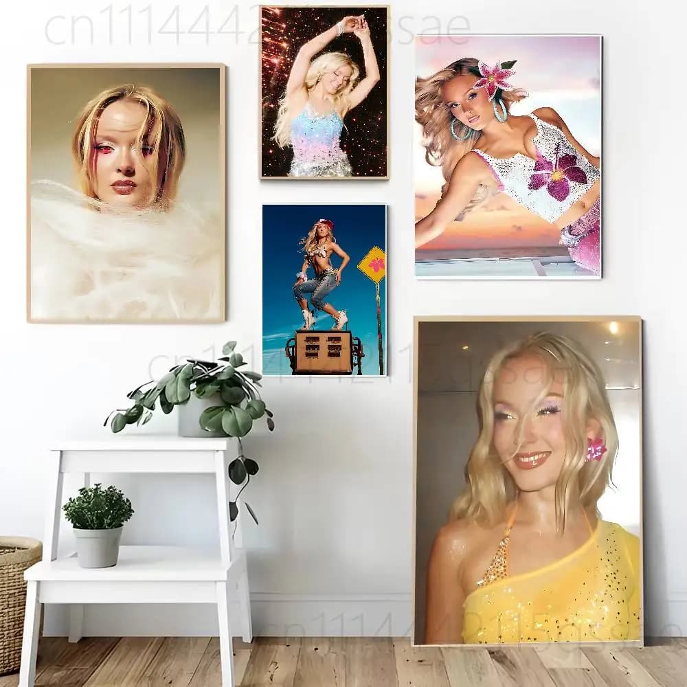 N-NieR Automata 2B Frameless Canvas Painting Decorative Art Printing Poster Image Home Living Room Bedroom Decoration Painting
