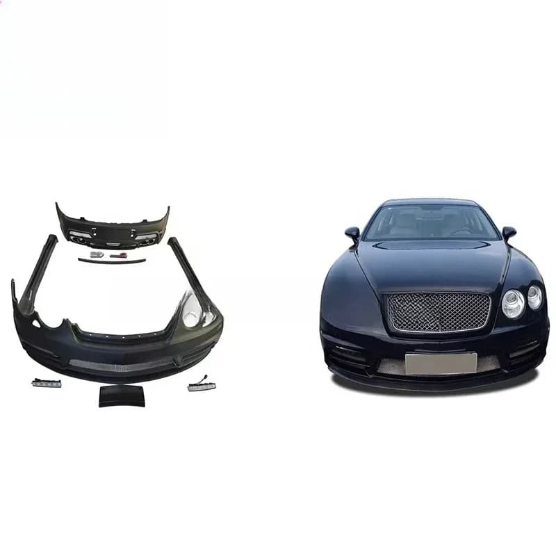 New Arrival WD Style FRP Fiber Glass Rear Spoiler Body Kit for Flying Spur 2010-2014 Car Rear Bumper