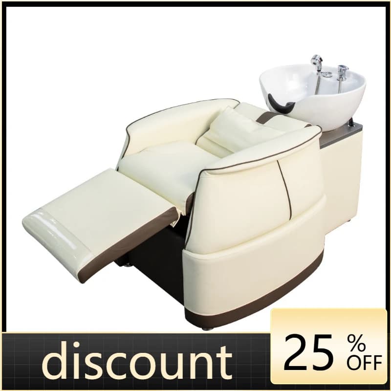 LMM Half Lay Shampoo Bed Barber Shop Hair Salon Modern Simple Flush Bed