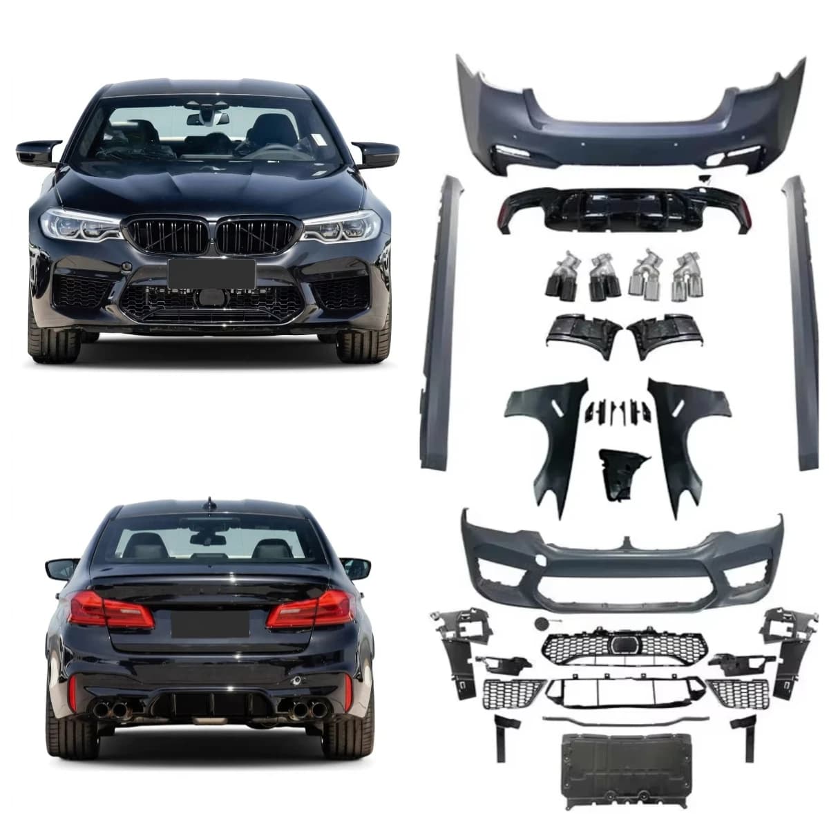 5 SERIES G30 G38 PRE M5 NARROW BODY KIT High Quality PP Material Complete Set Customization Available With Front Rear Bumper