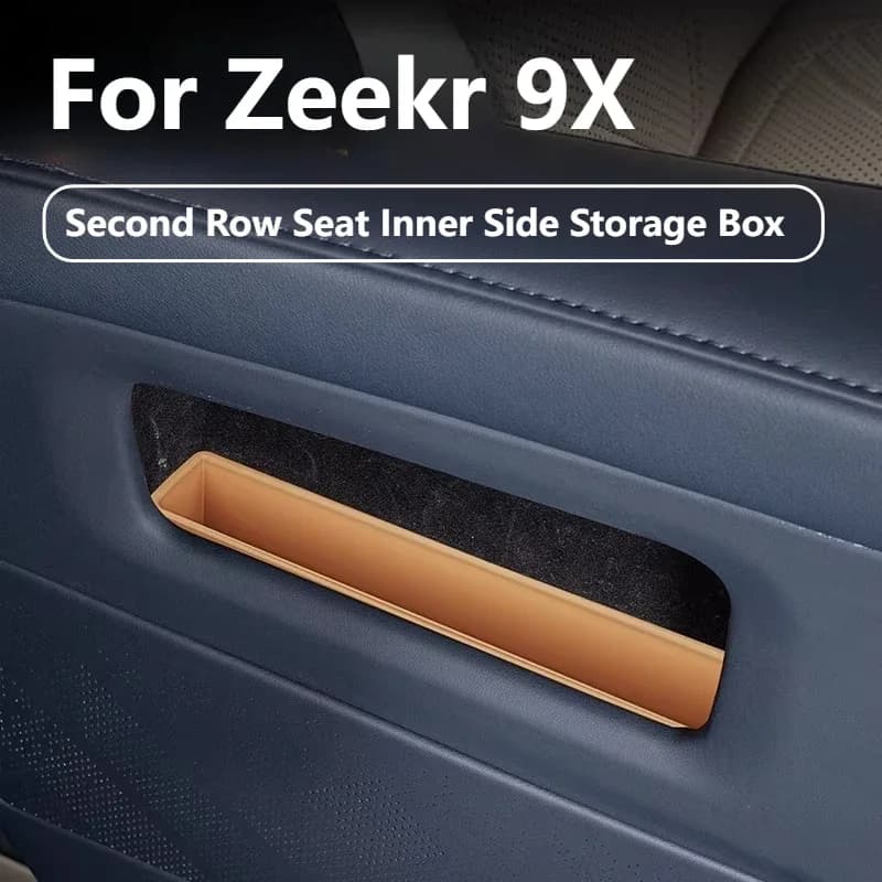 For Zeekr 9X Second Row Aisle Storage Box Inner Seat Silicone Organizer Car Accessories