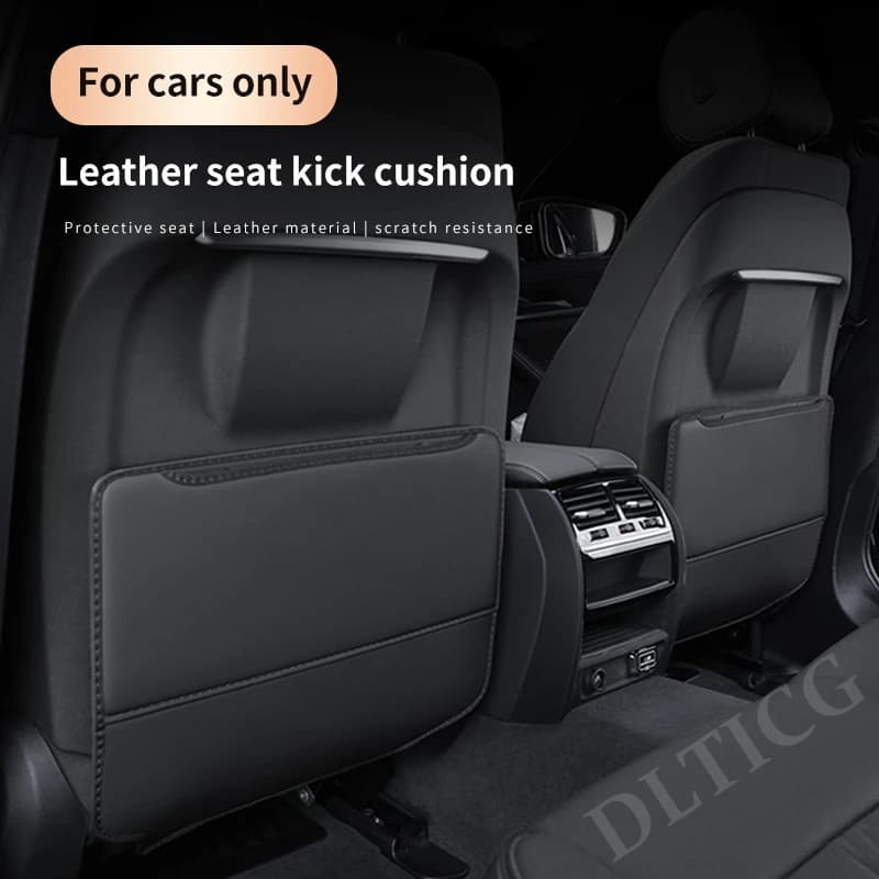 For BMW E36 E39 E46 E60 E72 E87 E90 E92 F01 F02 F10 F12 F15 F20 F30 Car Seat Back Storage  Rear Anti-wear Backrest Anti-kick Pad