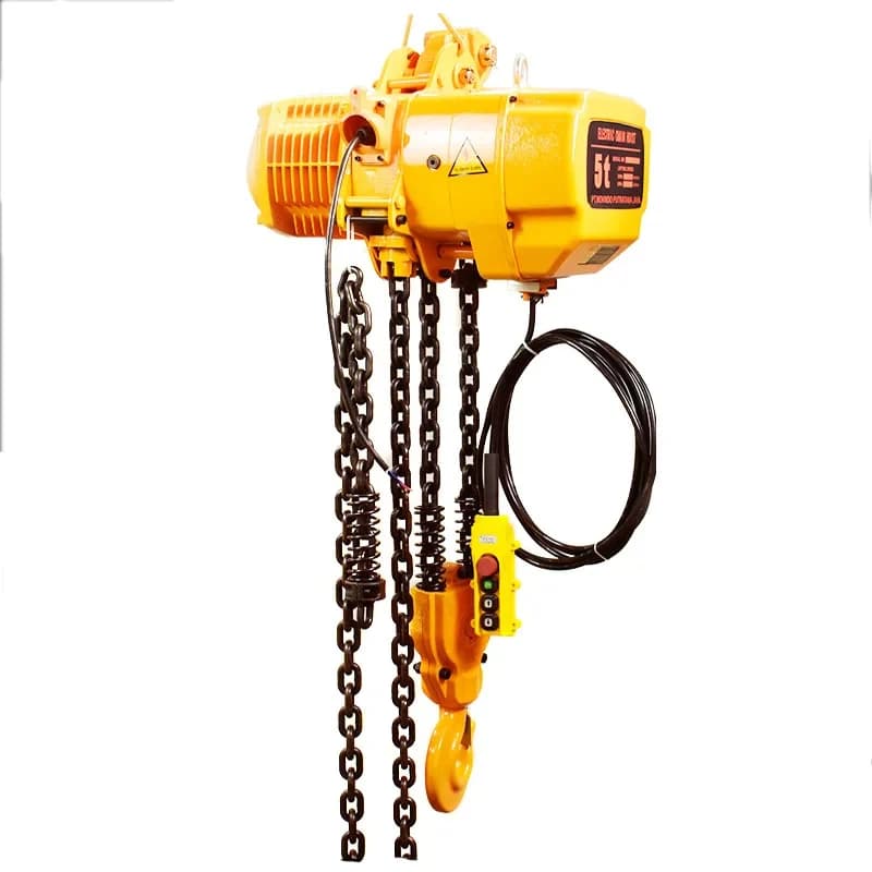 Ton Construction Lift Chain Hoist With Motor Trolley