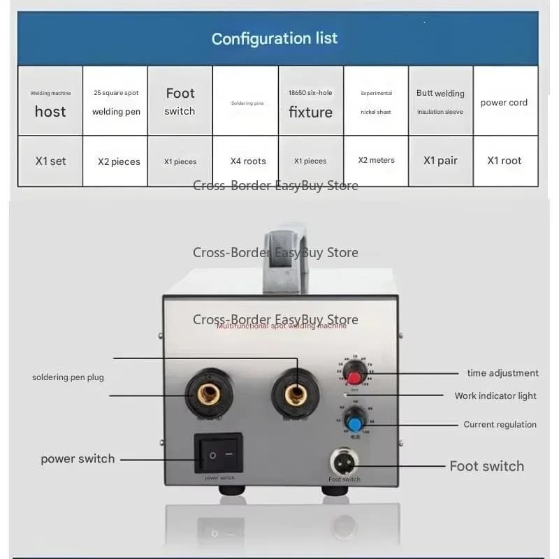 18650 Lithium Battery Spot Welder (Small Portable): DIY Butt Welder for Pure Nickel & Nickel-Plated Joints