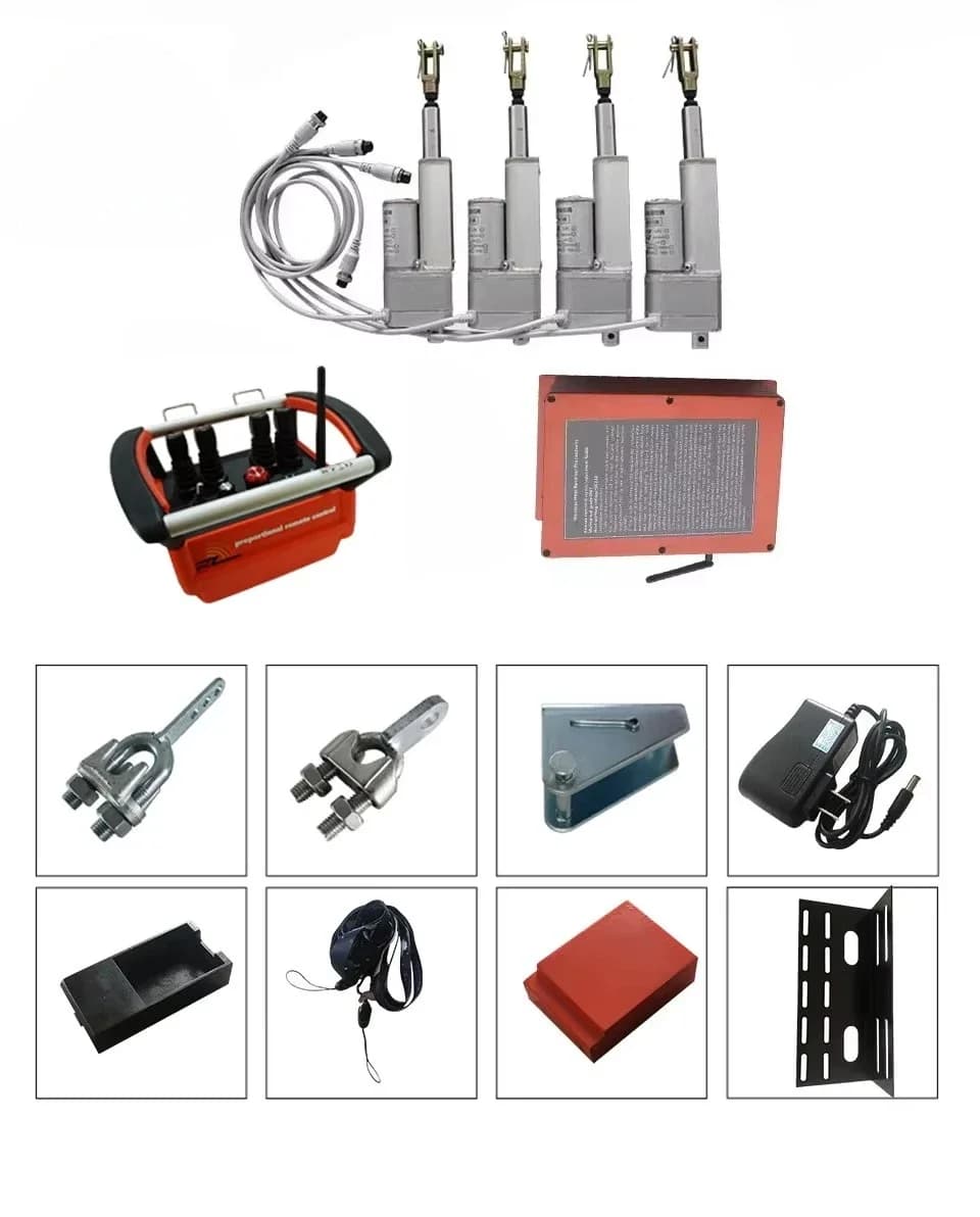24V Telescopic  Motor Crane Wireless Remote Control Radio Cranes Lifts