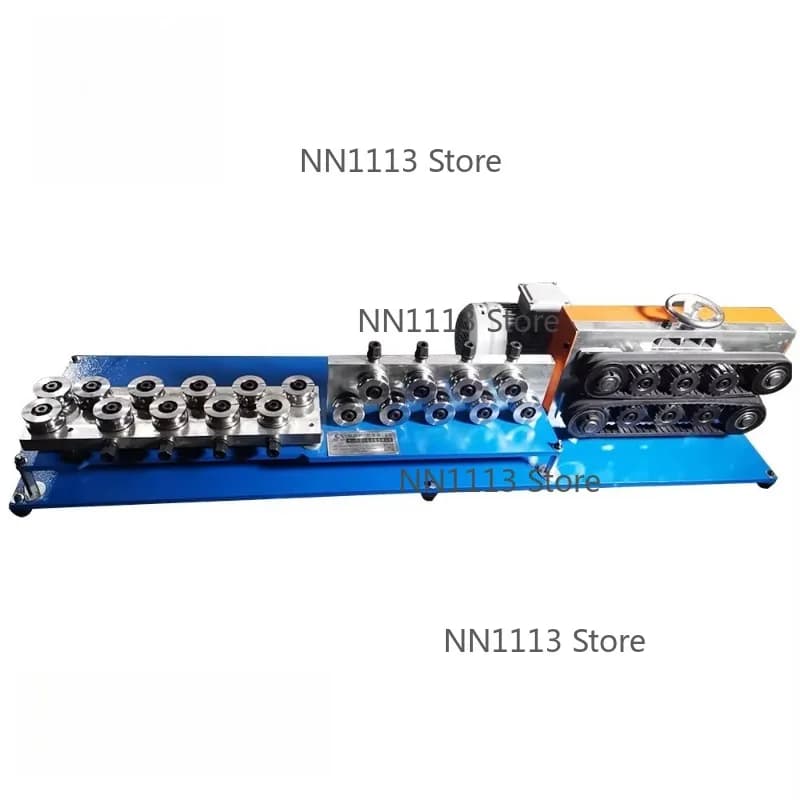 380 Volts Belt Traction Automatic Steel Pipes Wire Straightener Machine for Refrigerator Copper Tube