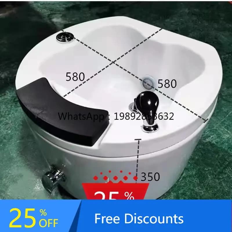 AA  Foot Bath Basin Home Commercial Foot Massage Basin Acrylic Spa Machine