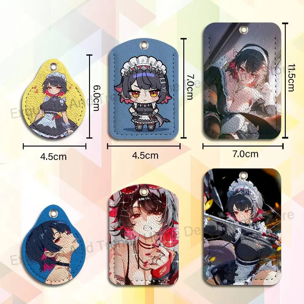 Cute E-Ellen J-Joe ZZZ Cute Cartoon Card Keychain Anime Fashion Pendant Bag ID Door Card Case Bus Card
