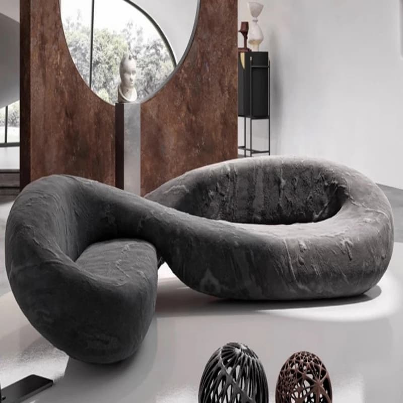 Minimalist special-shaped sofa, living room furniture creative hollow snake sofa