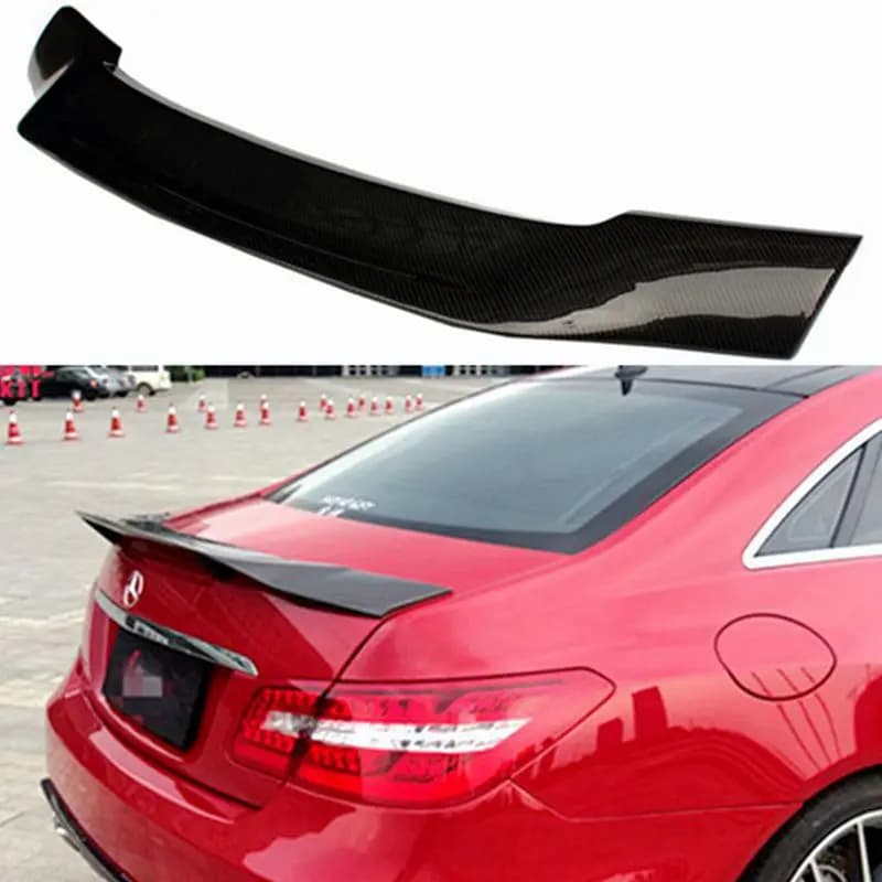 2009-2019 FR Forged carbon FOR W207 C207 2Door Coupe R Style Carbon Fiber Rear Spoiler Trunk Wing
