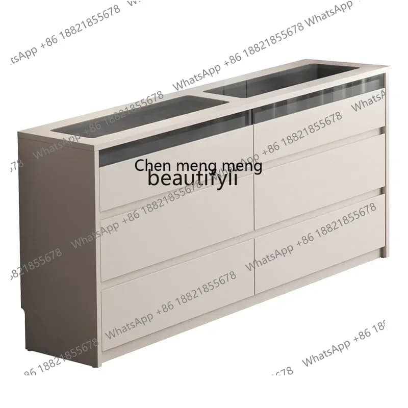 N178 G Bedroom TV Cabinet High Storage Locker Integrated  Modern Bedside Bucket Cabinet