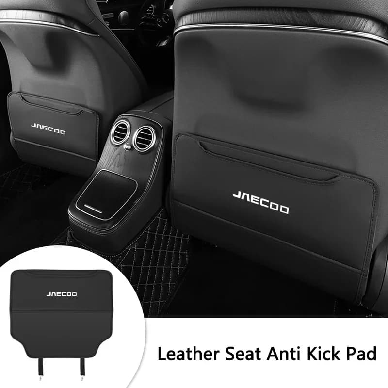 Car Leather Seat Back Anti‑Kick Cover Protective Mat Fit Chery Jaecoo J7 J8 Tiggo7 Tiggo8 Pro Jetour X70 X90 Omoda5 Interior Sty