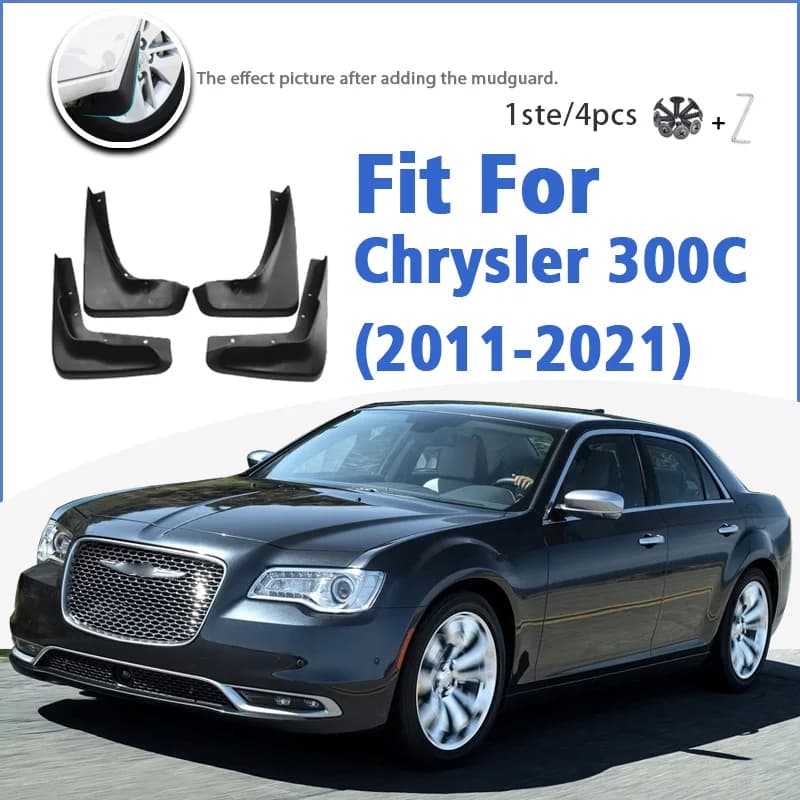 Mudguard For Chrysler 300C  2011-2021 Front Rear 4pcs Mudflaps Mudguards Car Accessories Auto Styline Splash Guard Fender