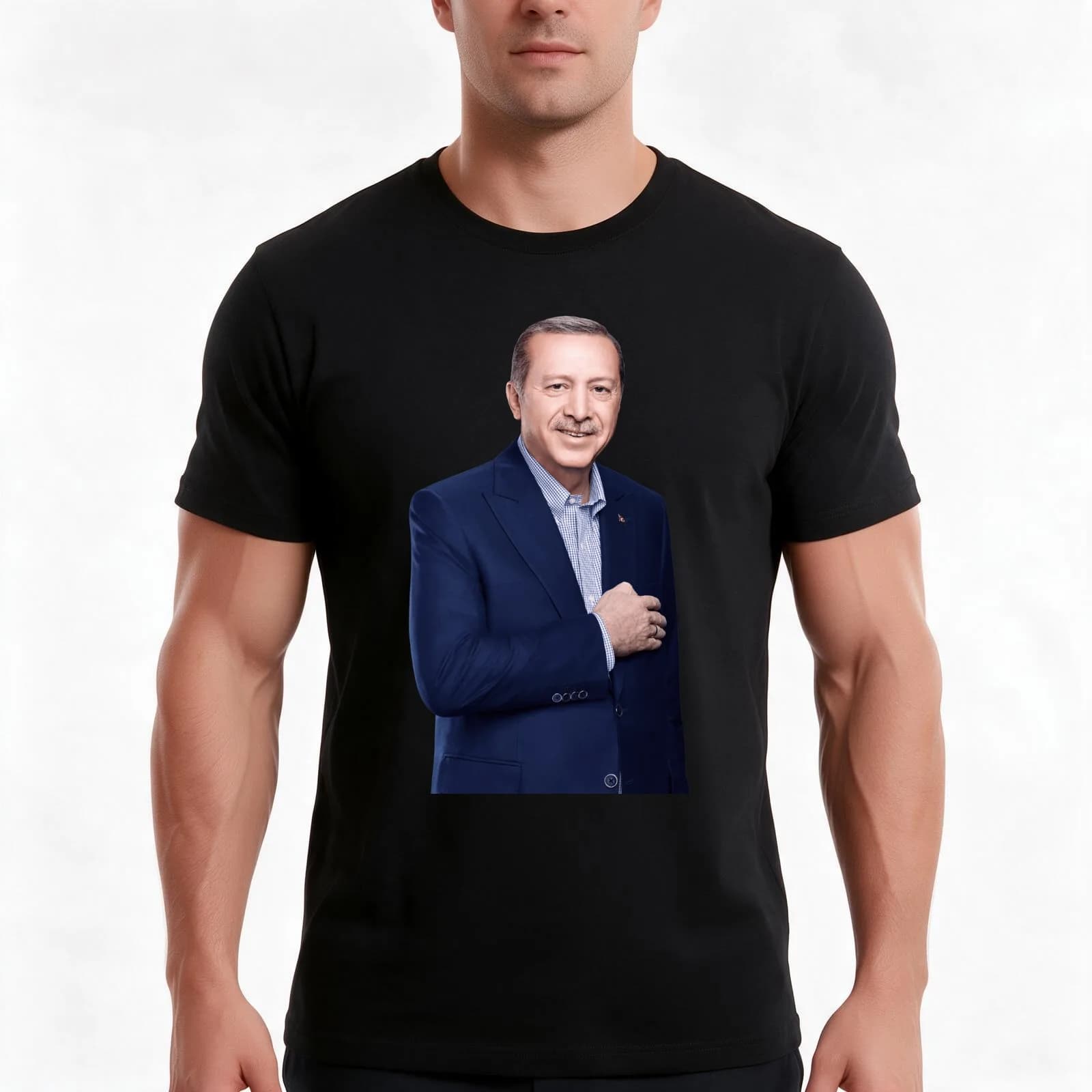erdogan erdogan T-Shirt, Summer Casual Cotton Tee, Oversized Streetwear Tops, Vintage Graphic Print, Loose Fit Short Sleeve