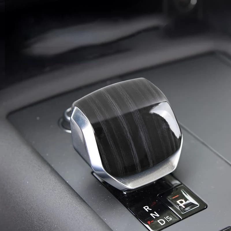 Carbon Fiber ABS Gear Shift Knob Cover Car Accessories Trim For Land Rover Discovery 5 Range Rover Sport Velar Evoque F-Pace