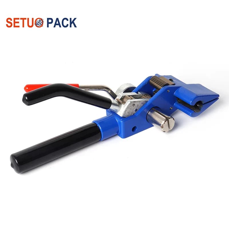 Cable Tie Gun Bundle Tool Tensioning Trigger Cable Plier Cutter Zip Hand Fastening Steel Strap Strapping Machine