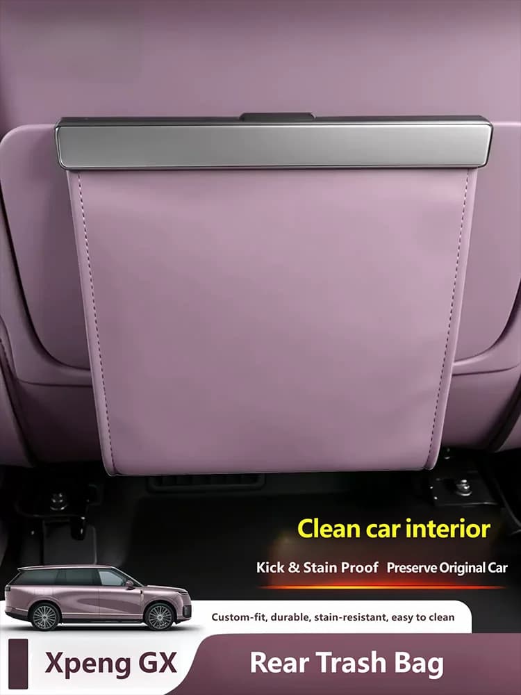For Xpeng GX 2026 2027 Car Mounted Magnetic Garbage Bag Original Car Color Storage Interior Decoration Accessories