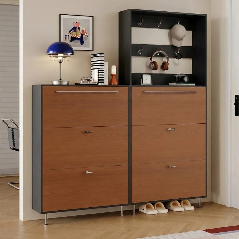 Italian Multiple Purpose Shoes Cabinets Partitions Metal Corner Racks Shoe Cabinets Clearance Closet Zapateros Furniture Home