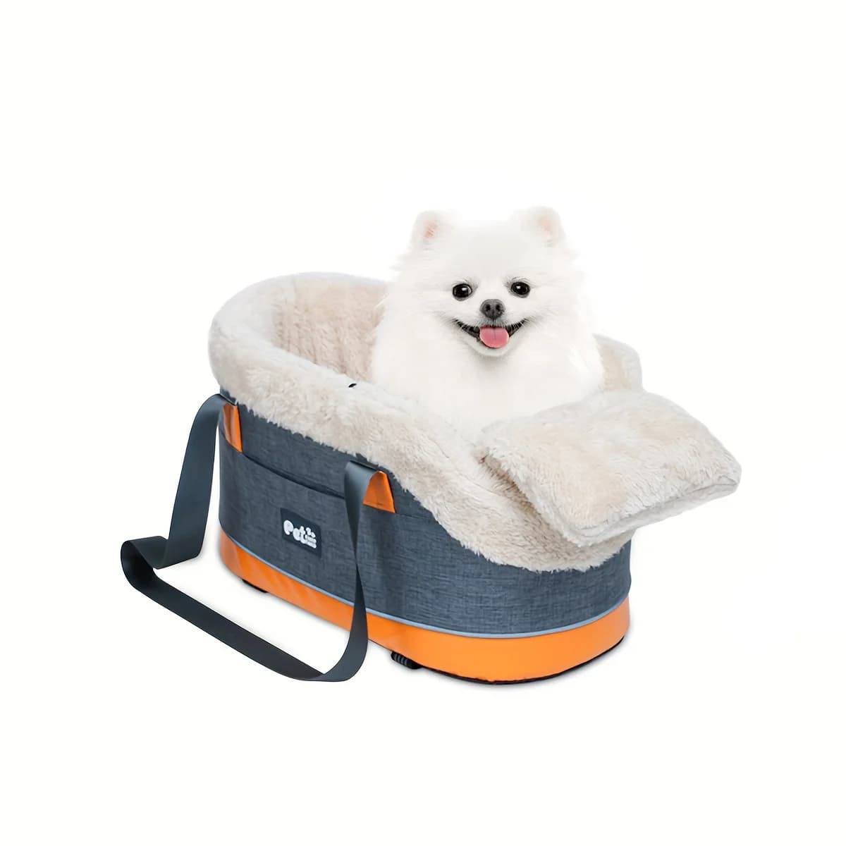 Portable Travel Pet Bed Bag, Car Center Console Pet Safety Seat, Anti‑Slip Car Nest for Small Cats & Dogs