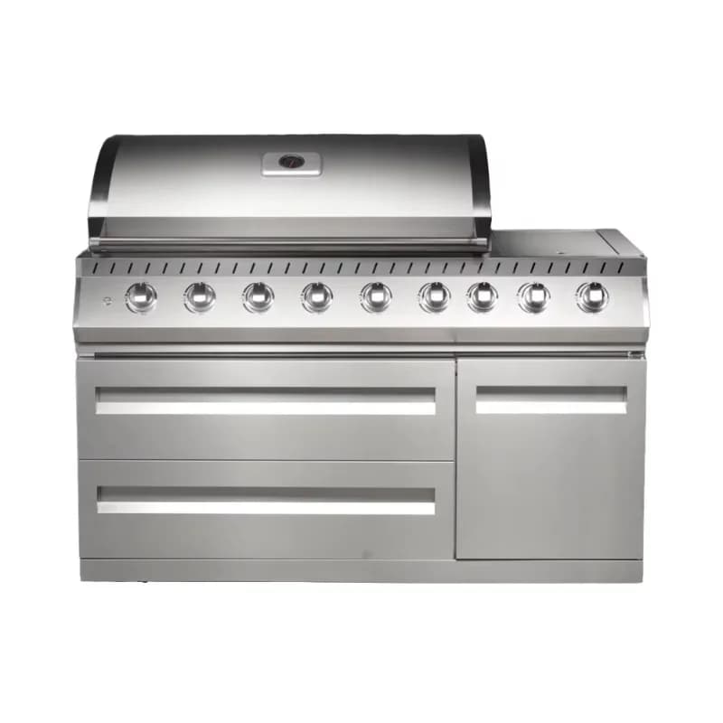 Modern Luxurious Indoor Gas Grill  Stainless Steel Burners for BBQ Equipment Outdoor Kitchen Cooking Large Machine