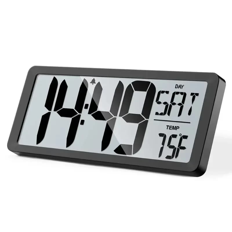Electronic intelligent digital alarm clock Living room TV cabinet Desktop wall Student alarm clock Simple high-end decoration