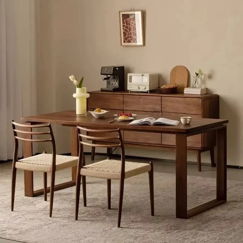 Wooden Unique Party Table Organizer Study Event Restaurant Dining Table Kitchen Salon Office Mesas De Comedor Furniture Home