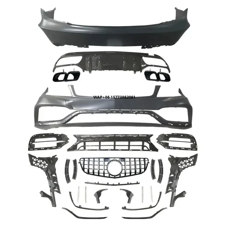 Upgrade to W205 Body Kit for  C-Class W204 C63 C180 C200 C260 C300  Car Bumper with Grille