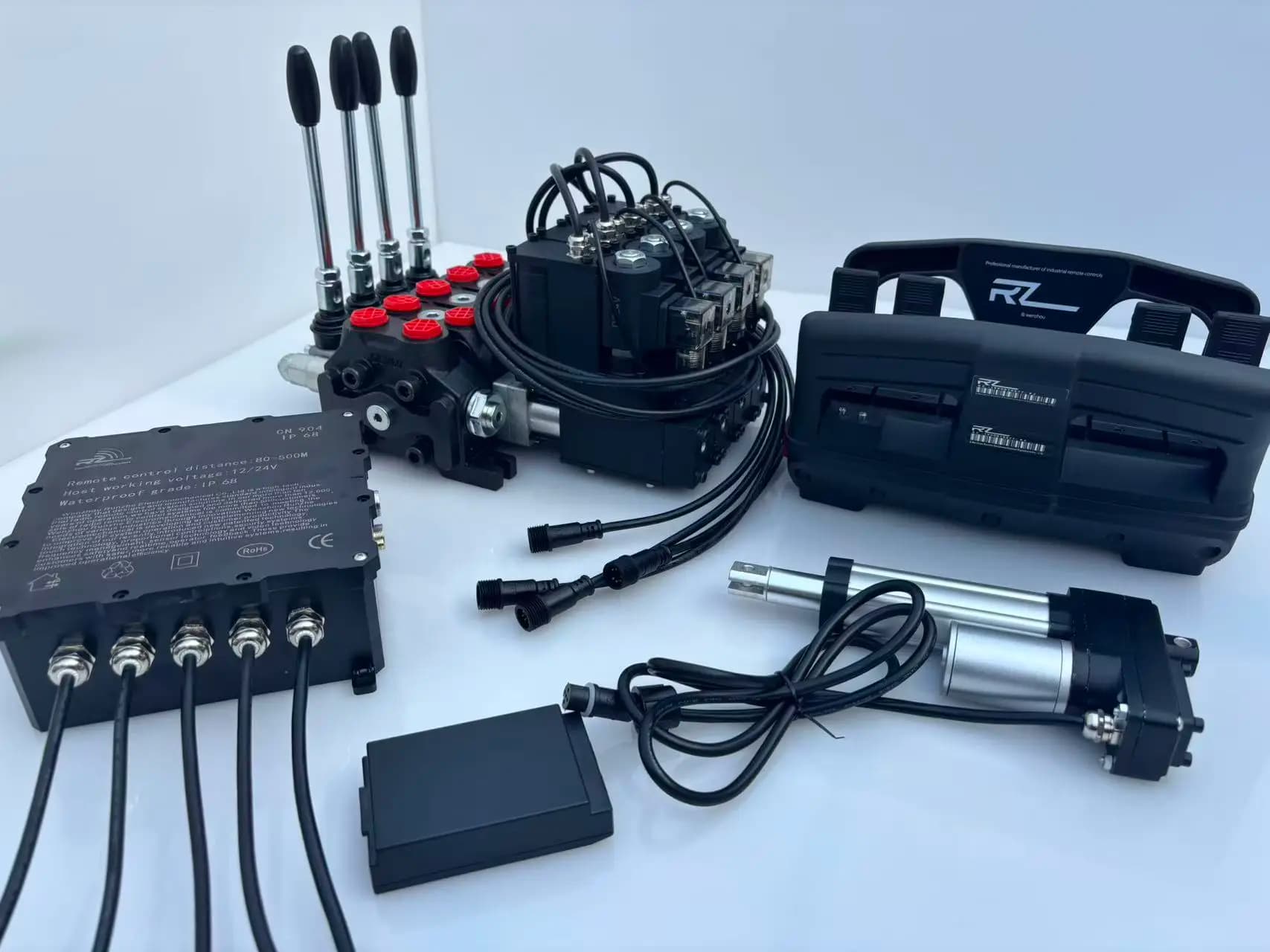 Truck Crane 4-Lever Wireless Remote Control and Clutch Actuator