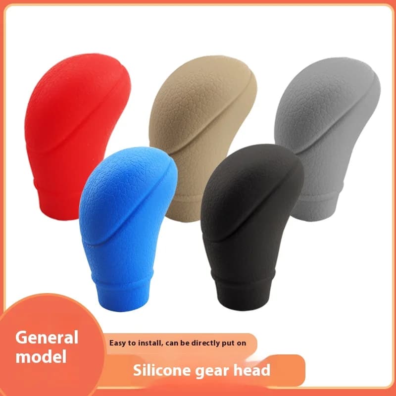 Car Silicone Gear Shift Knob Cover Handbrake Non Slip Grip Handle Case Automobiles Gear Shift Collars Car Interior Accessories