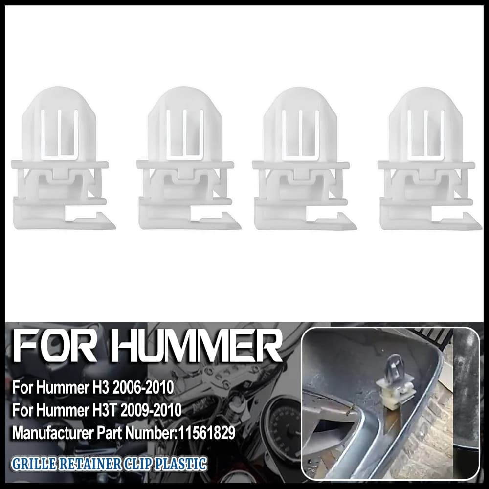 11561829 Car Grille Clip Snap Retainer Fastener Plastic for Hummer H3 2006-2010 H3T 2009-2010