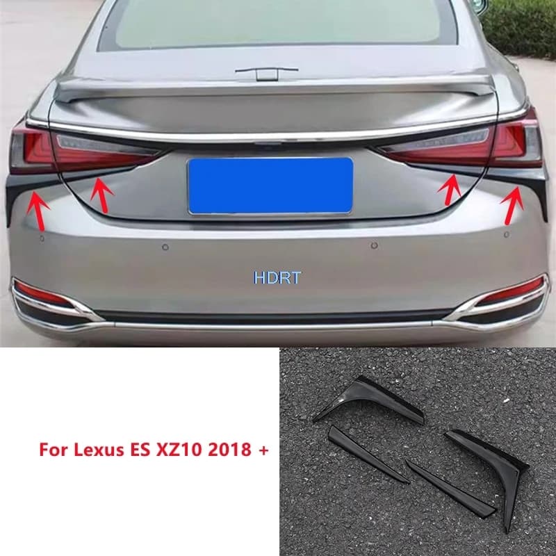 Car Style Tail Light Eyebrow Rear Lamp Trim For Lexus ES XZ10 2018 + Body Kit Protector Decoration Accessories Exterior Sticker