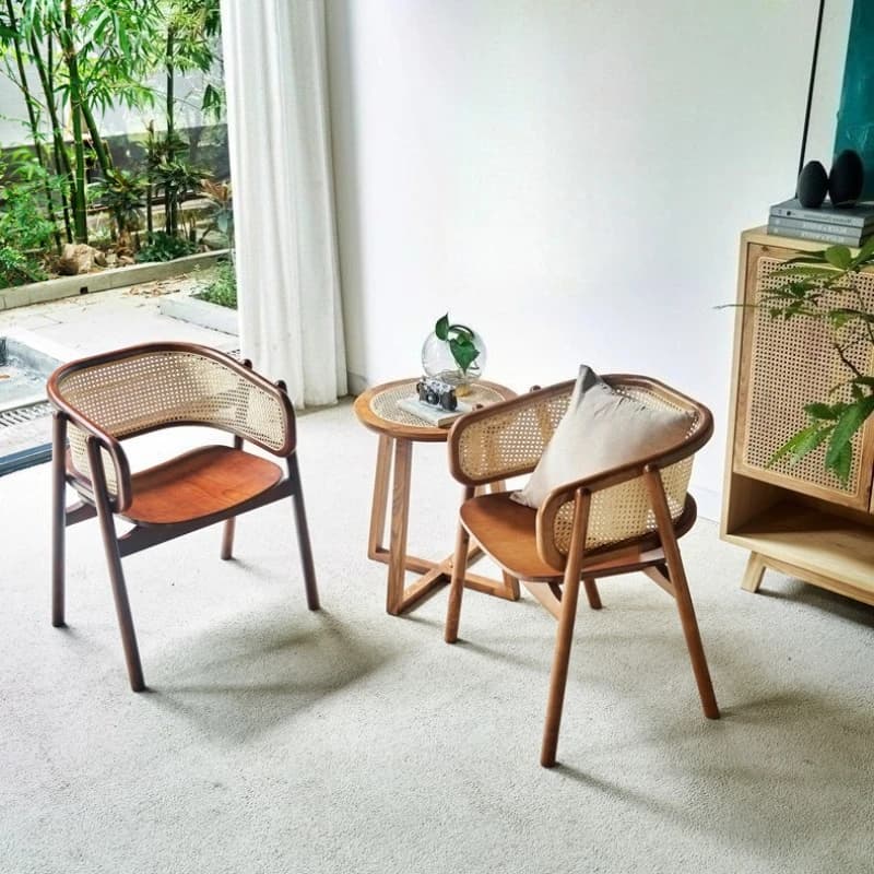 Nordic Creative Dining Chairs Modern Minimalist Restaurant Dining Chair Wood Luxury Armchair Sillas De Espera Home Furniture