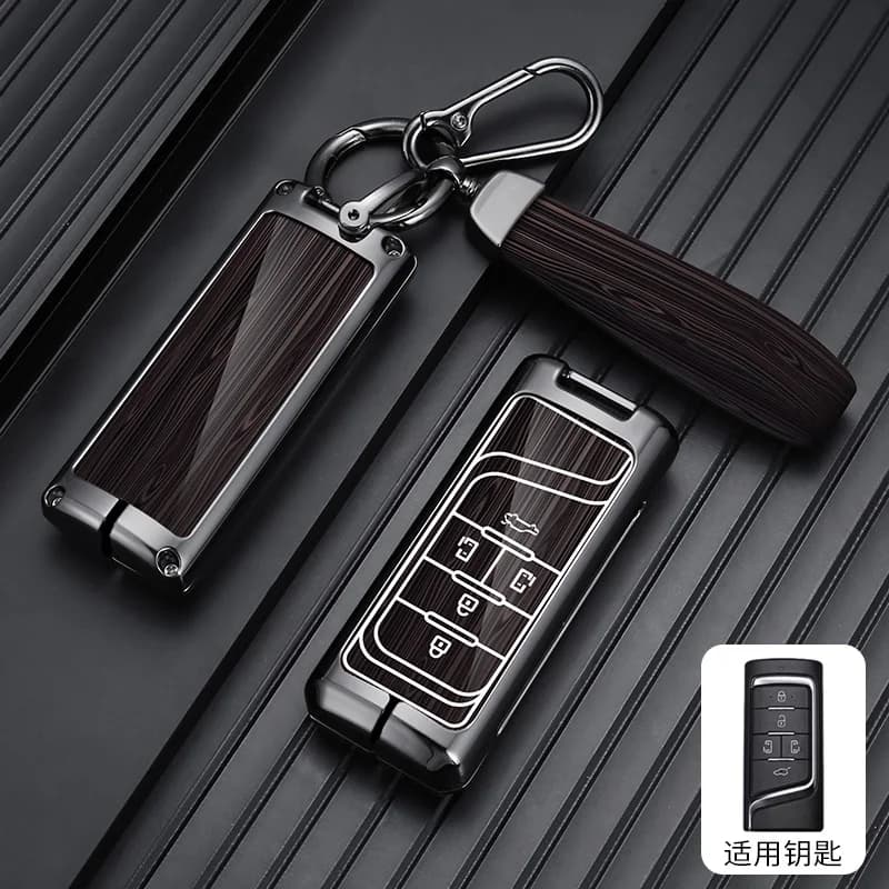 Alloy Leather Key Fob Case Cover for GAC Trumpchi Keycase GS4 M6pro GS5 GA8 GA6 GA4 GS8 GS7 GS3 M8 #A