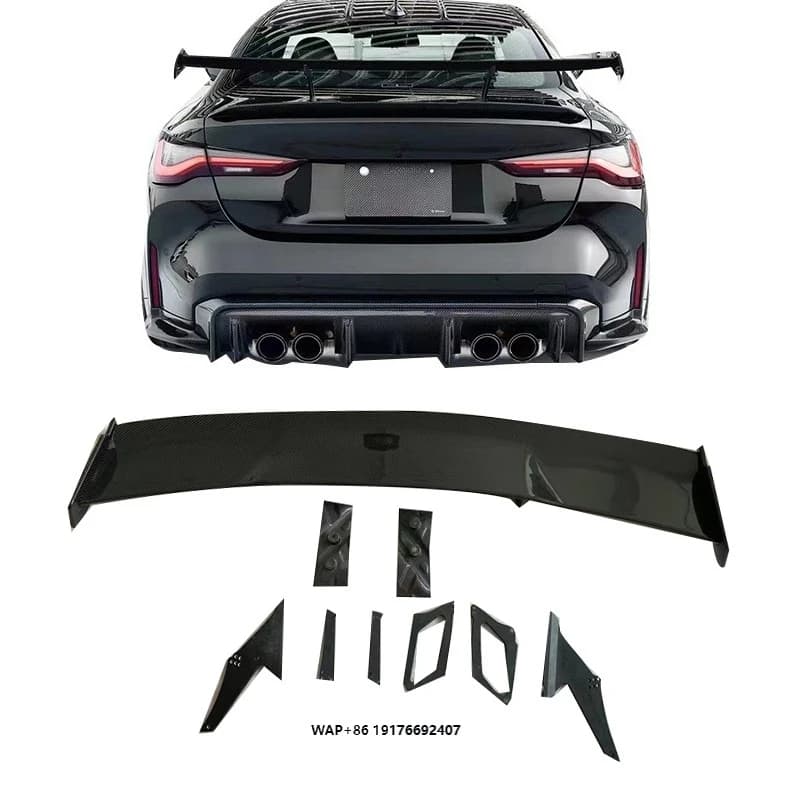 3D Design Dry Carbon Fiber Rear Wing  for G87 M2 G80 M3 G82 M4 Dry Carbon Fiber Rear Spoiler High Quality