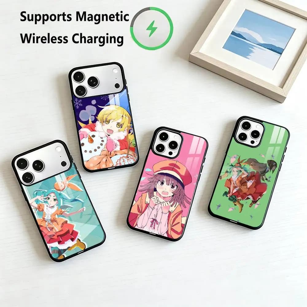 Bake-monogatari-I Anime  Phone Case For iPhone17,16,15,14,13,12,11 Plus,Pro Supports Magnetic Wireless Charging
