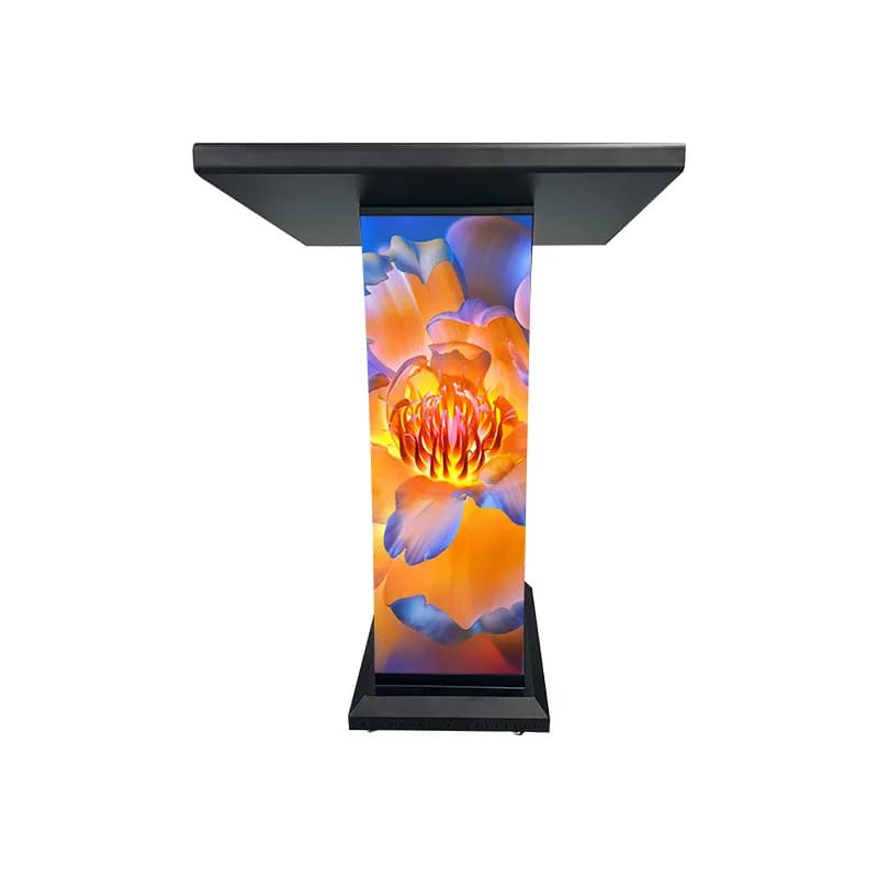 Mobile podium, large screen can be installed removably, easy to display high definition
