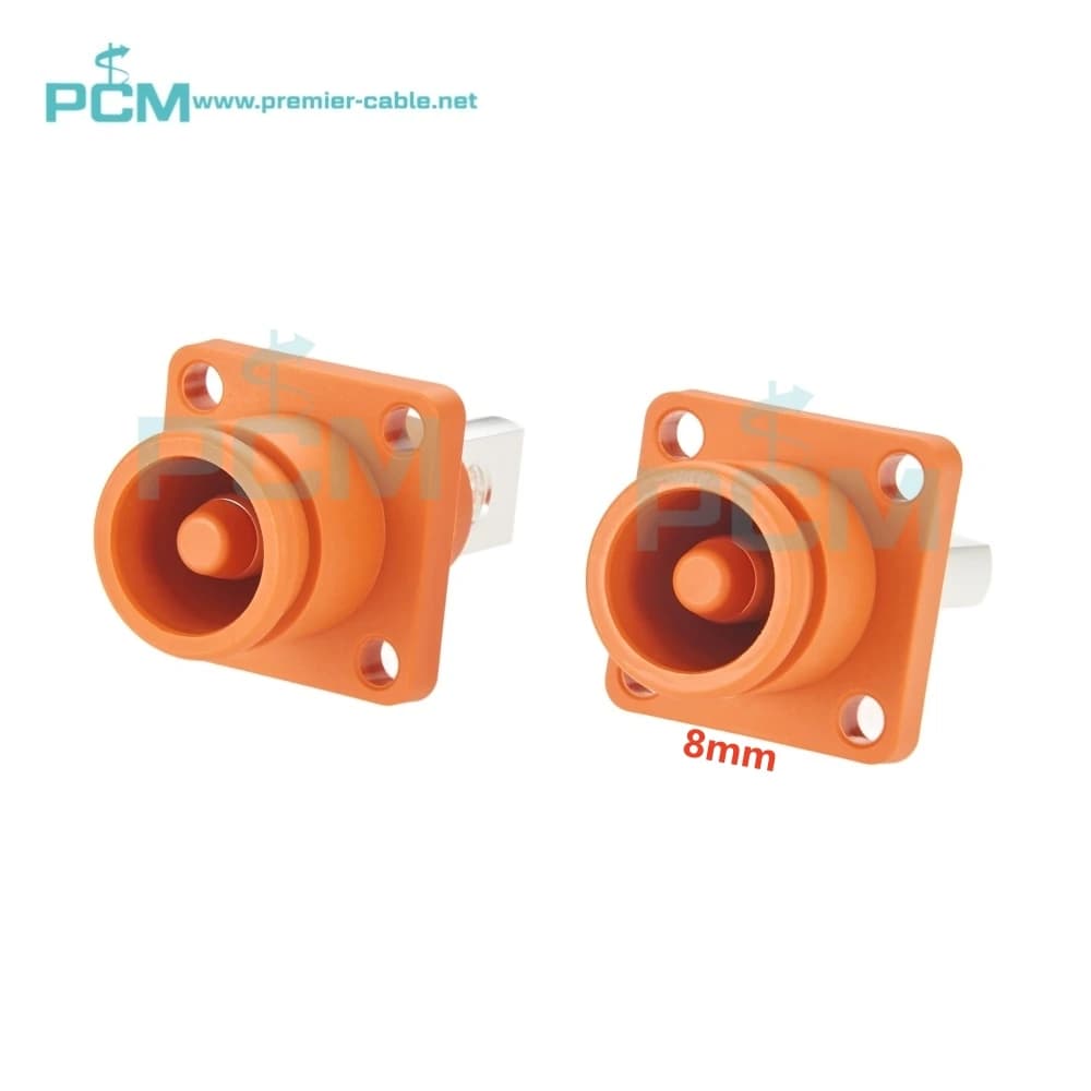 150A 200A HV Battery Storage Connector 8mm Busbar Adapter for Solar Energy System Backup Power Cabinet UPS BMS EMS MPPT