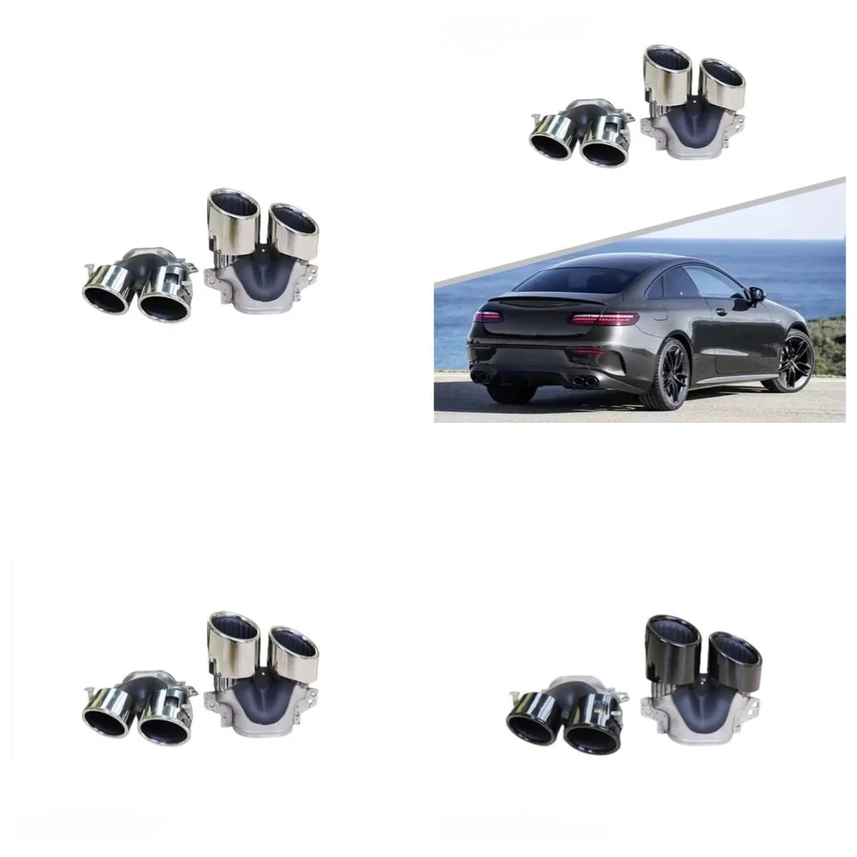 Stlf High Quality E53 Style Auto Body Accessories Tail Pipe For W213 2021+