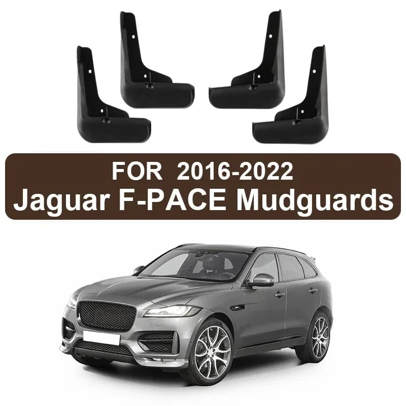 Soft Mud For Jaguar F-PACE E-PACE 2016-2022 Accessories TPE Mudguards Original Design Fender Anti-Snow Anti-Sand Guard Protector