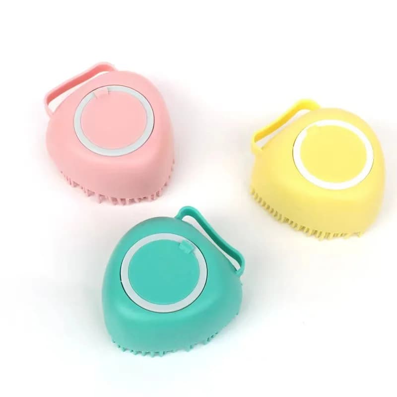 Dog bath brush, multi-functional silicone rubbing bath bath brush, cat cleaning artifact massage brush pet supplies