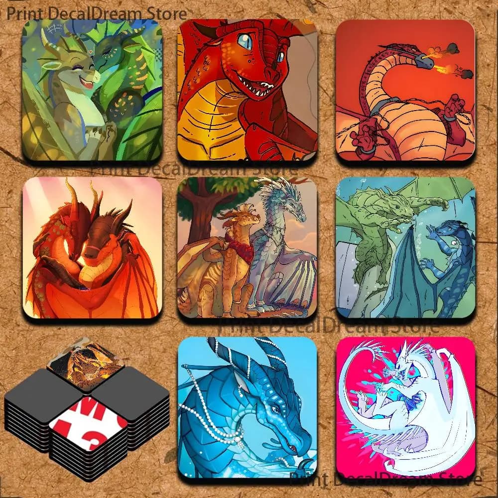 W-Wings of F-Fire Dragon Magnetic Refrigerator Magnets Cute and Creative Refrigerator Magnets Souvenirs and Gifts