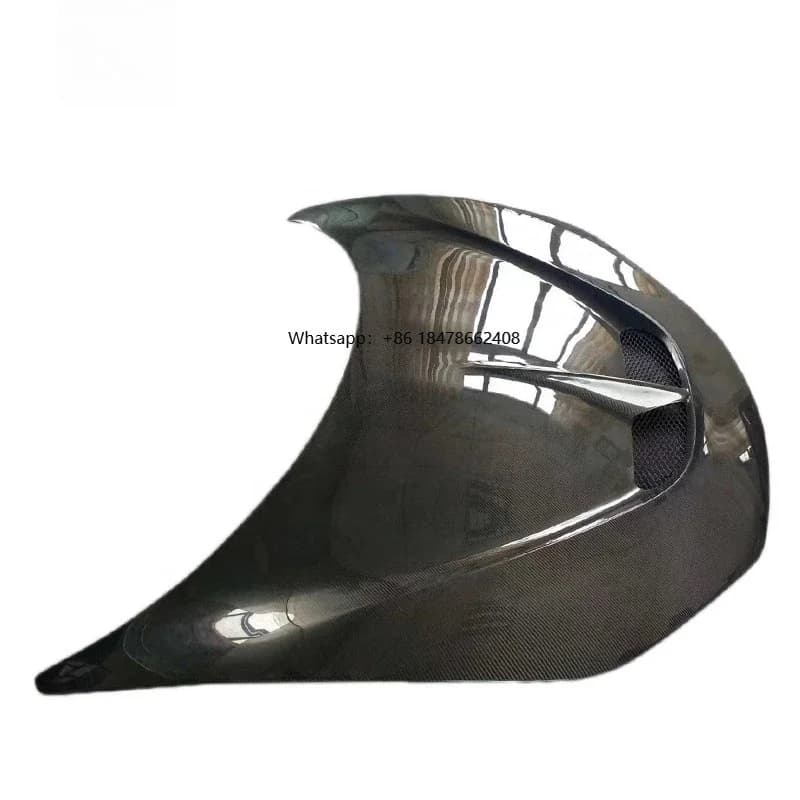 Portion Carbon Fiber Fiberglass D M  C STYLE  Front Engine Bonnet Hood for F458