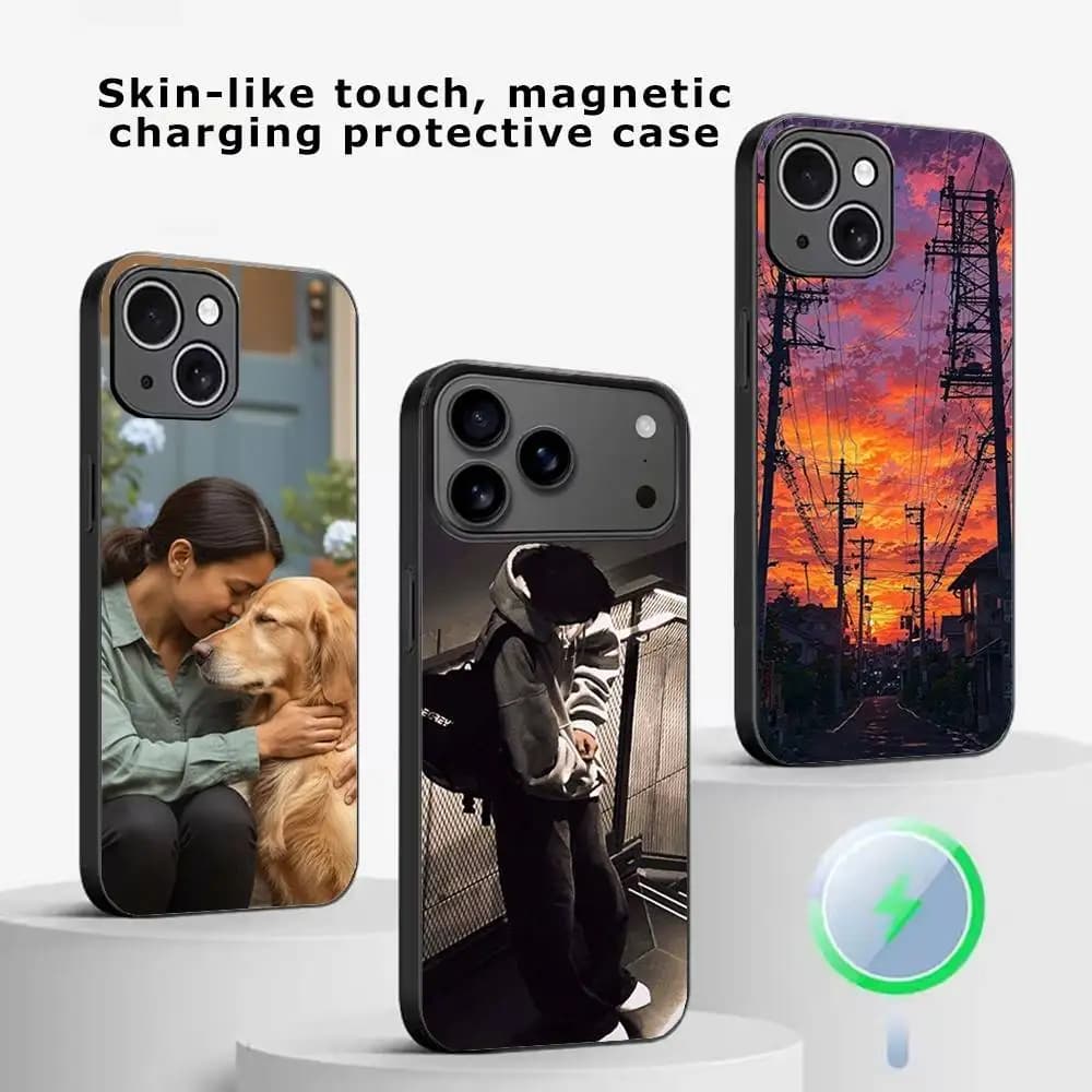 DIY  Personalized Unique Design Custom Photo Phone Case For iPhone17,16,15,14,13,12,11 Plus,Pro Magnetic with Magsafe Wireless