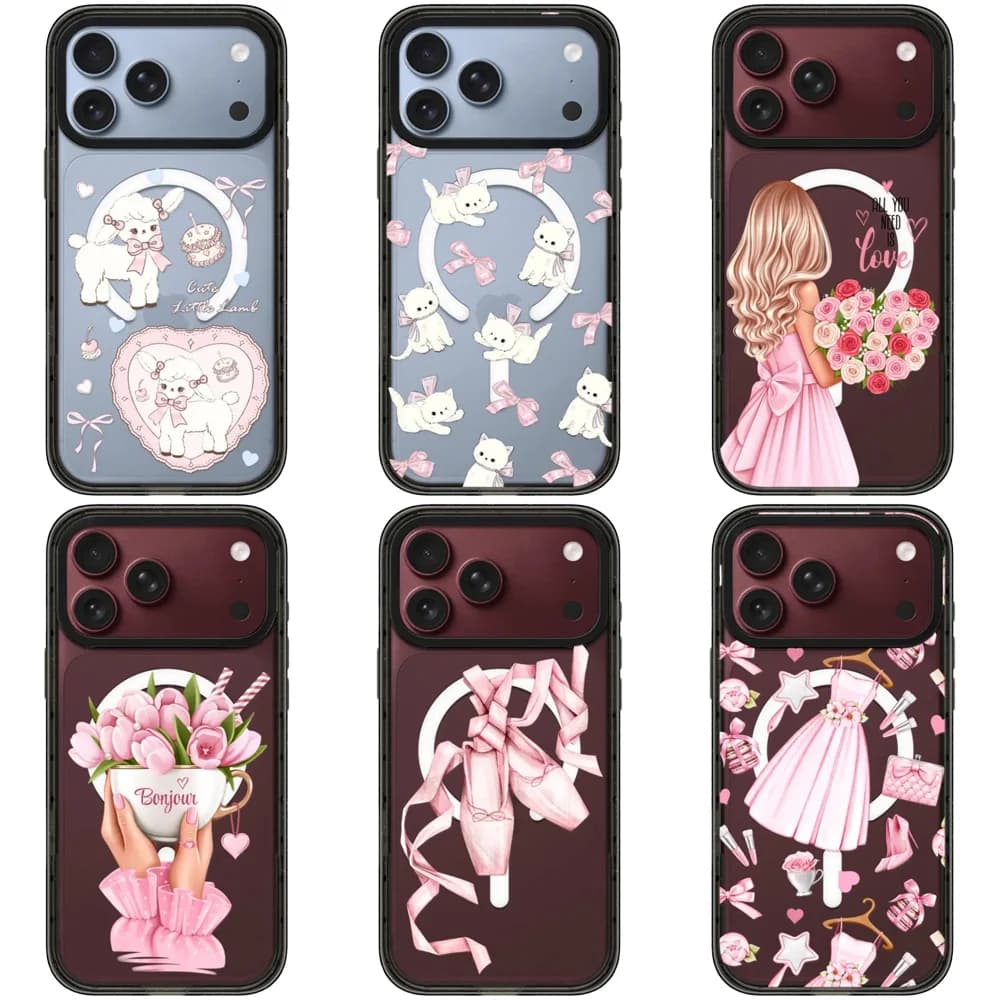 6091616 Impact Black Border Magnetic Case: Compatible with IPhone 18 17 16 15 14 13 Pro Max 17 Air