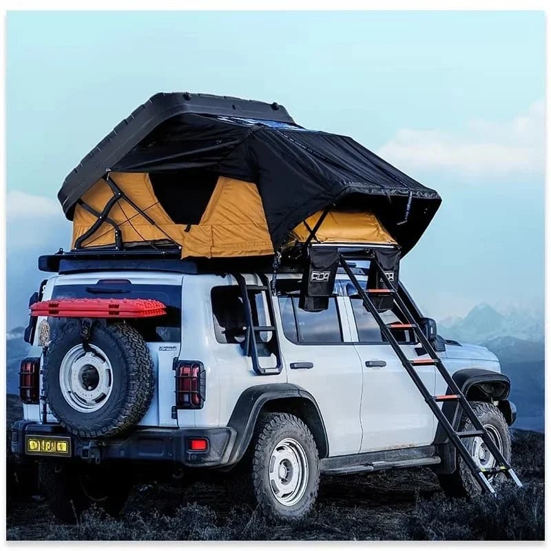 Family SUV Vehicle Hard ABS Shell Side Open Roof Tent Outdoor Camping