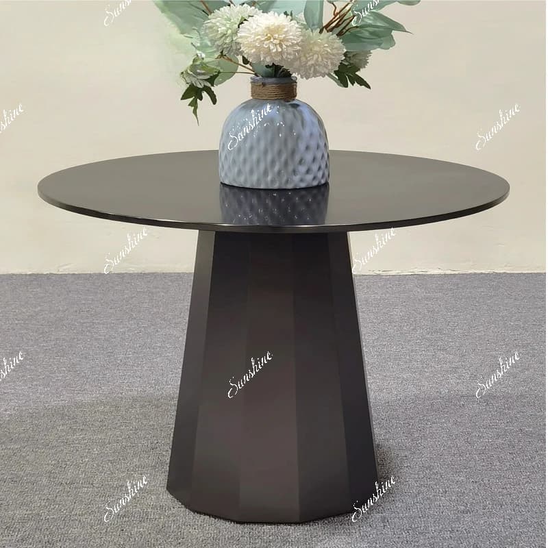 Italian minimalist stainless steel edge table light luxury creative modern living room high-end small coffee table